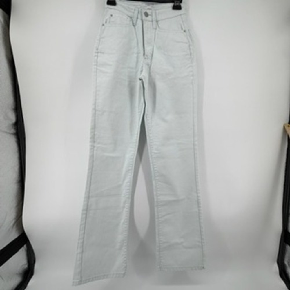 WeWoreWhat Kick-Flare Jeans Super Bleached Light Wash High Rise‎ 24 WWDB54-1 - Picture 2 of 10